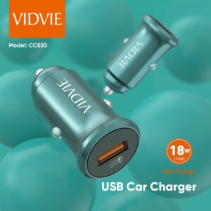 CARGADOR CARRO VIDVIE USB-IPH 18W CC520