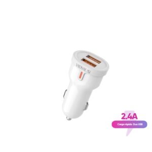 CARGADOR CARRO VIDVIE USB-IPH 2.4A CC04