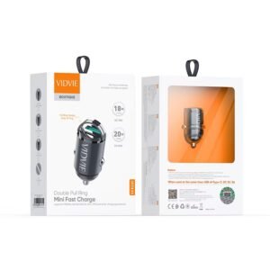 CARGADOR CARRO VIDVIE USB + TIPOC CC522C
