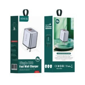 CARGADOR VIDVIE USB A IPH 18W QA22