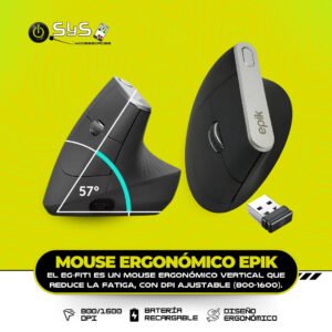 MOUSE EPIK ERGONOMIC EG FIT1